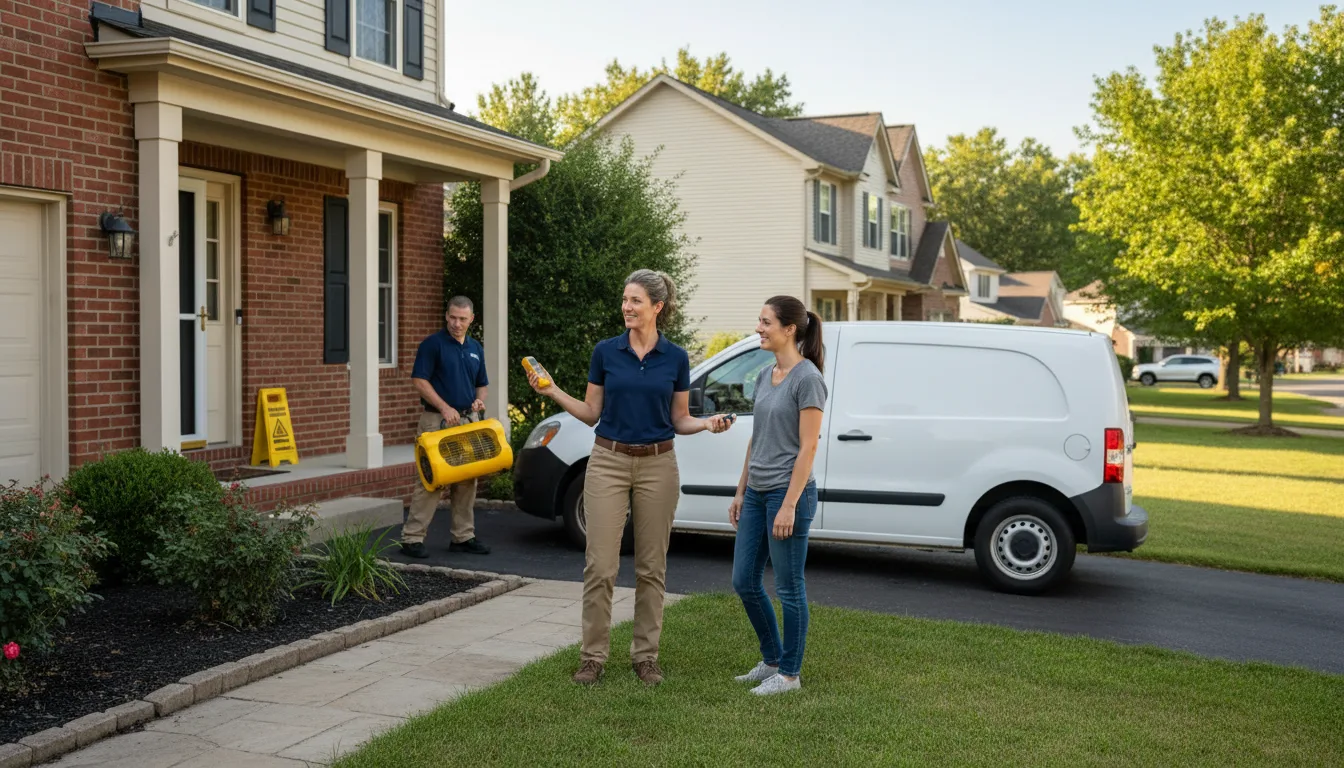 Residential water damage restoration in Becker, MN